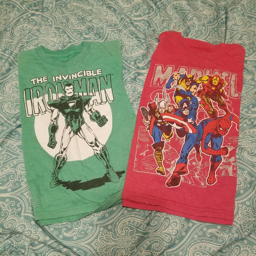 SOLD!!! Boys Marvel tshirt bundle